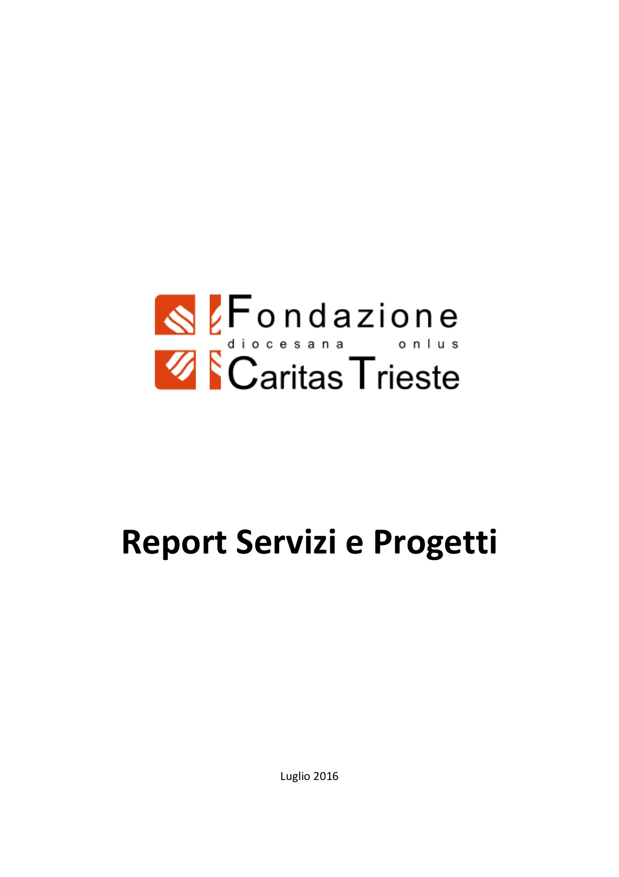 Report <br>Servizi Caritas 2015